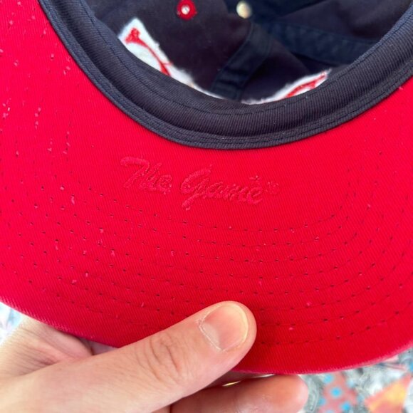 New England College Dad Hat Cap Strap back The Game 3 Bar Blue Adjustable Script - Picture 5 of 8